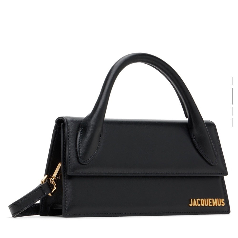 Jacquemus Black Mini Bag with Gold Accents
